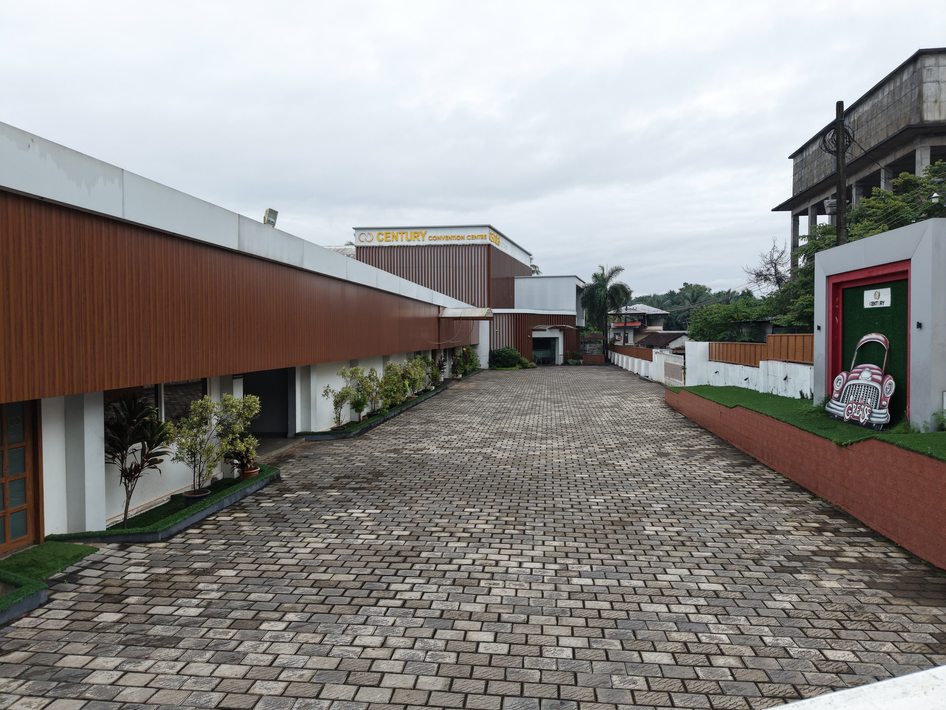 Paved Driveway & Welcome Courtyard