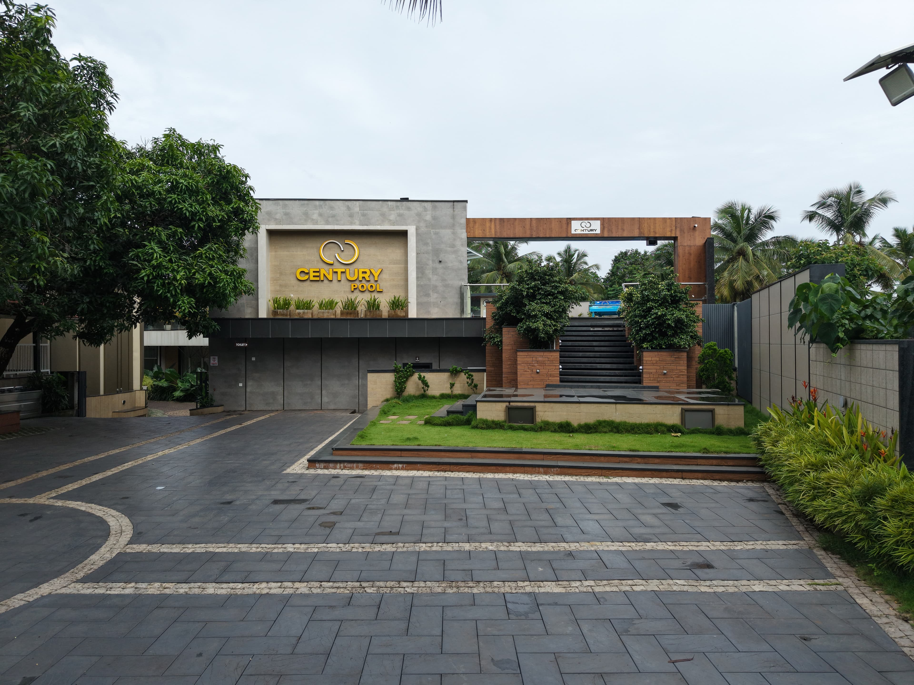 Century Pool Grand Entrance & Landscaped Steps